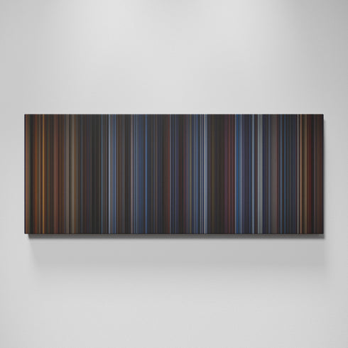 Die Hard movie canvas wall art - color palette print