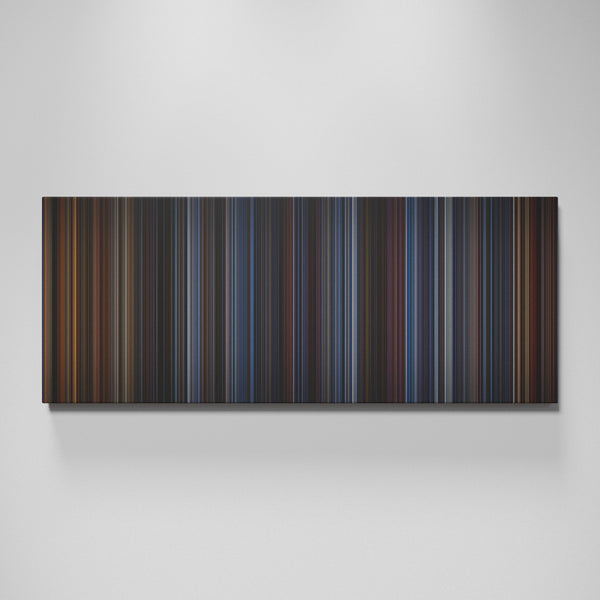 Die Hard movie canvas wall art - color palette print