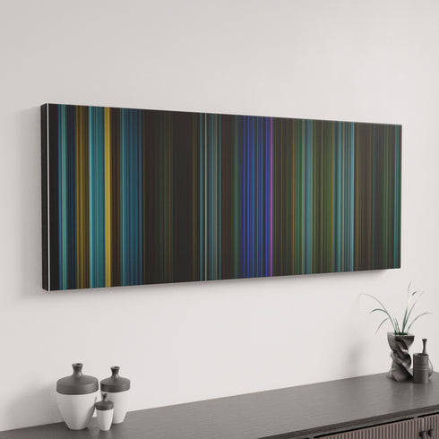 John Wick canvas art in modern interior - movie color palette