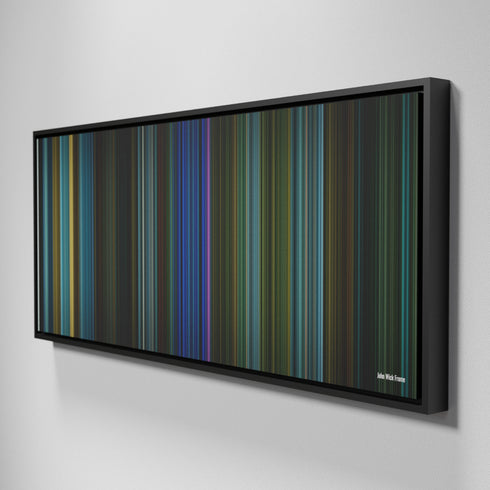 Side view of Framed Buff's of John Wick Frome on the wall