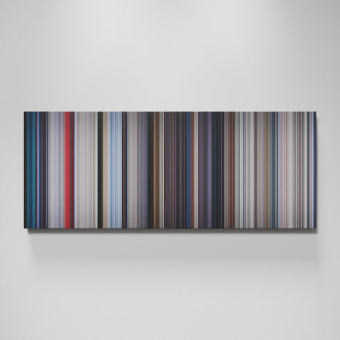 Superman movie canvas wall art - color palette print