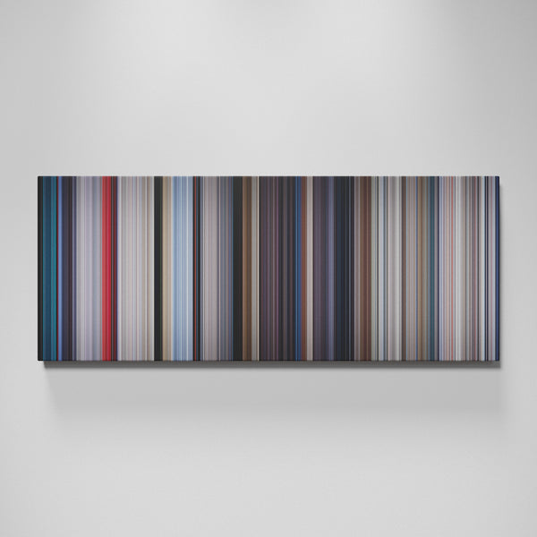 Superman movie canvas wall art - color palette print