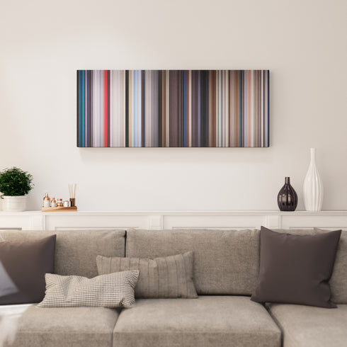 Superman canvas print in living room - film wall decor