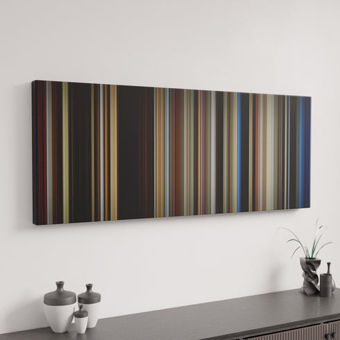 The Notebook canvas art in modern interior - movie color palette