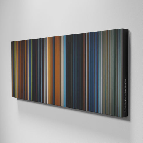 Side view of Buff's of The Lord of the Rings: The Fellowship of the Ring Frome on the wall