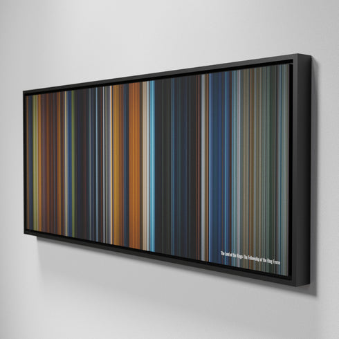 Side view of Framed Buff's of The Lord of the Rings: The Fellowship of the Ring Frome on the wall