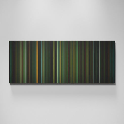 The Shape of Water movie canvas wall art - color palette print