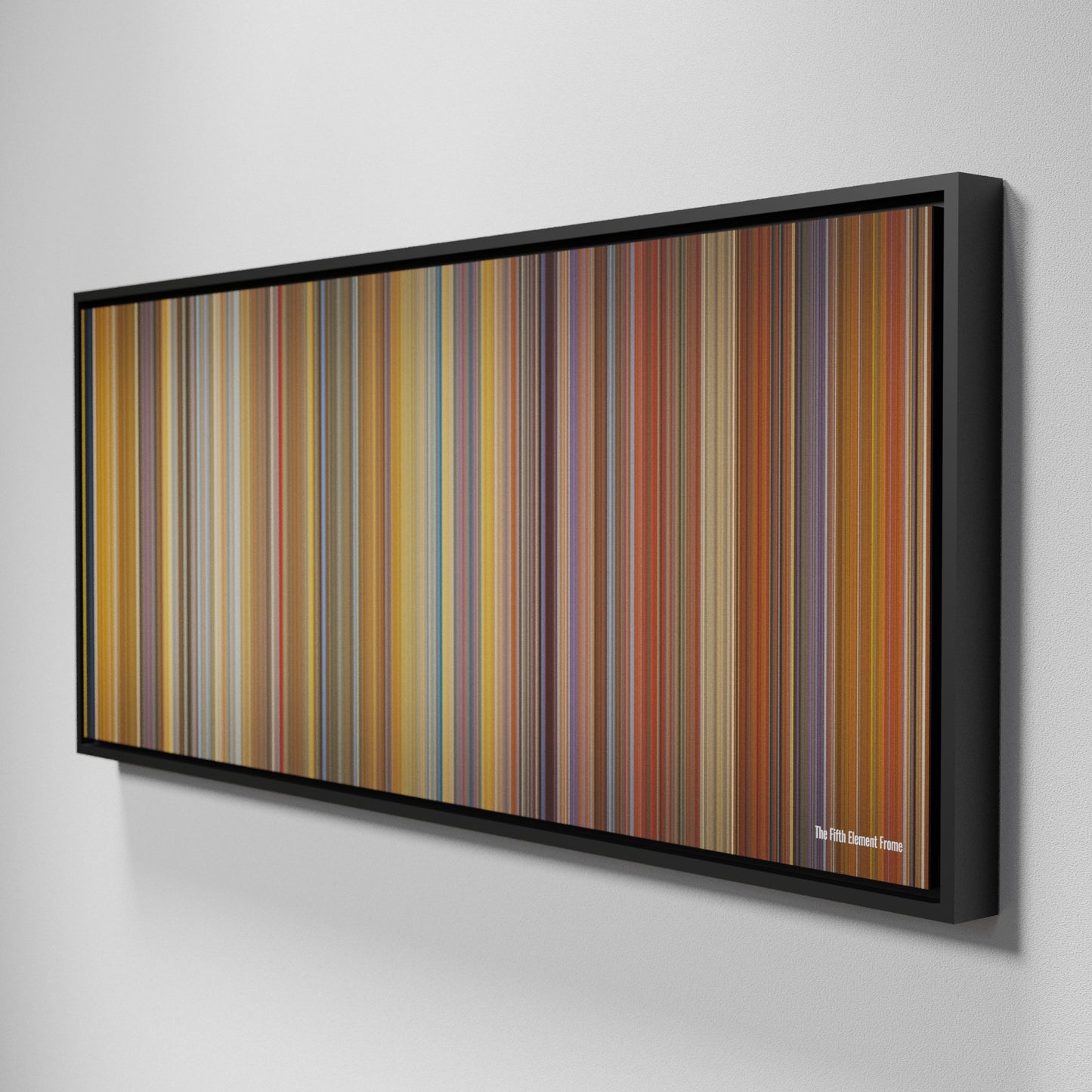 Side view of Framed Buff's of The Fifth Element Frome on the wall