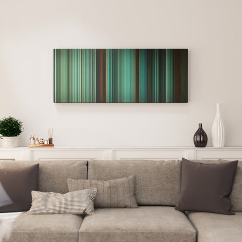 Twilight canvas print in living room - film wall decor
