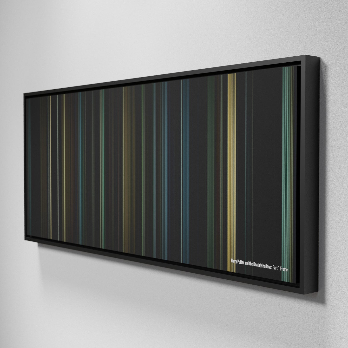 Side view of Framed Buff's of Harry Potter and the Deathly Hallows: Part 1 Frome on the wall