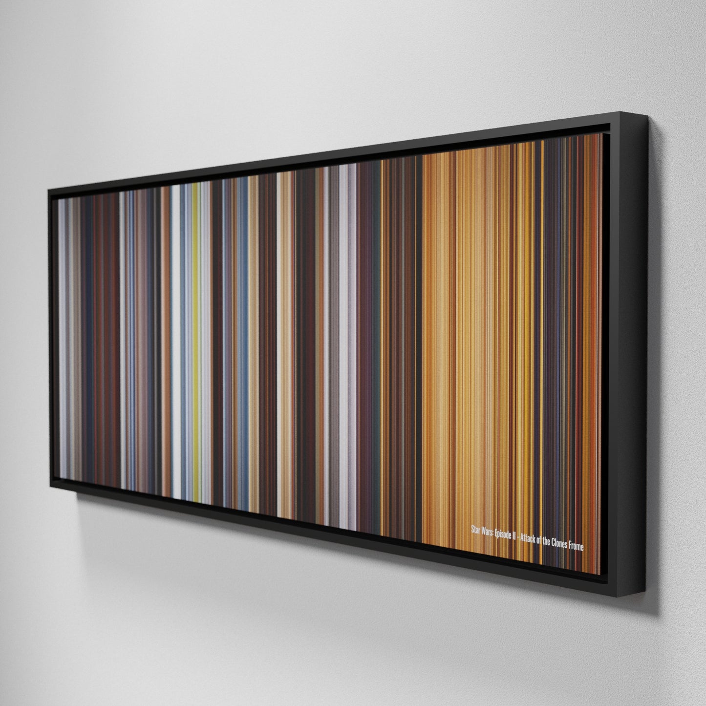 Side view of Framed Buff's of Star Wars: Episode II - Attack of the Clones Frome on the wall