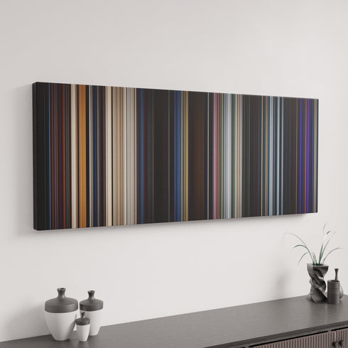 Star Wars: Episode VII - The Force Awakens canvas art in modern interior - movie color palette