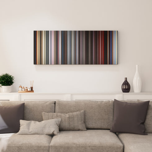 Living room interior with 2001: A Space Odyssey Frome on the wall