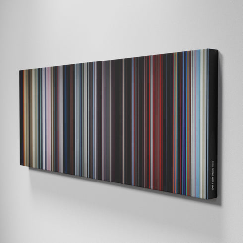 Side view of Buff's of 2001: A Space Odyssey Frome on the wall