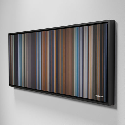 Side view of Framed Buff's of A Ghost Story Frome on the wall