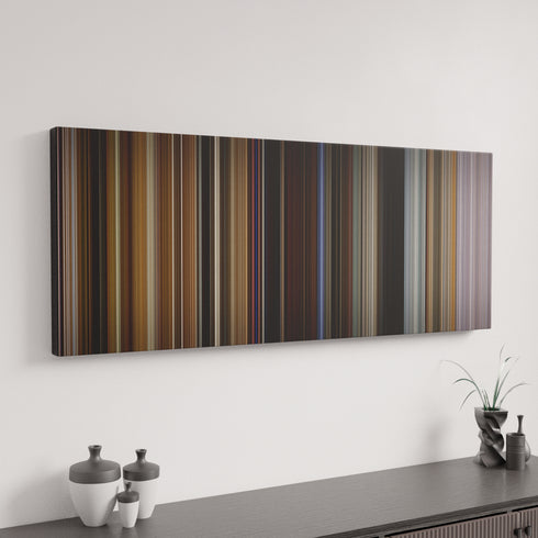 Bohemian Rhapsody canvas art in modern interior - movie color palette