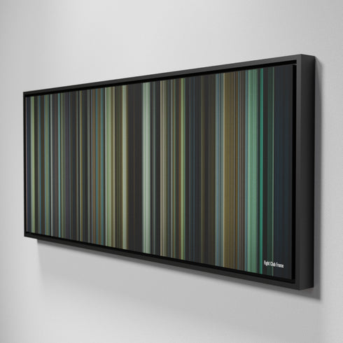 Side view of Framed Buff's of Fight Club Frome on the wall