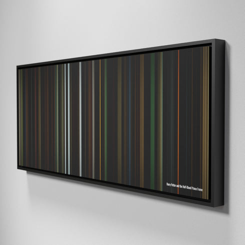 Side view of Framed Buff's of Harry Potter and the Half-Blood Prince Frome on the wall