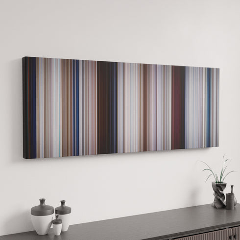 Jaws canvas art in modern interior - movie color palette