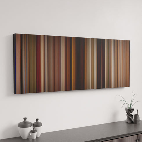 Pulp Fiction canvas art in modern interior - movie color palette