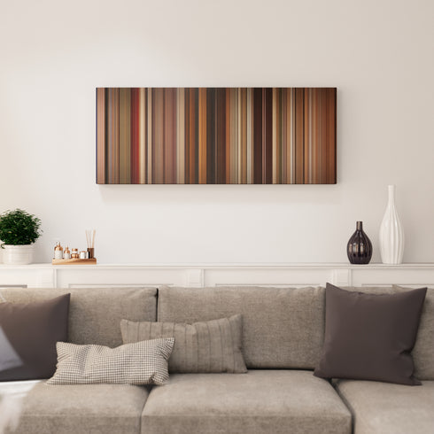 Living room interior with Pulp Fiction Frome on the wall