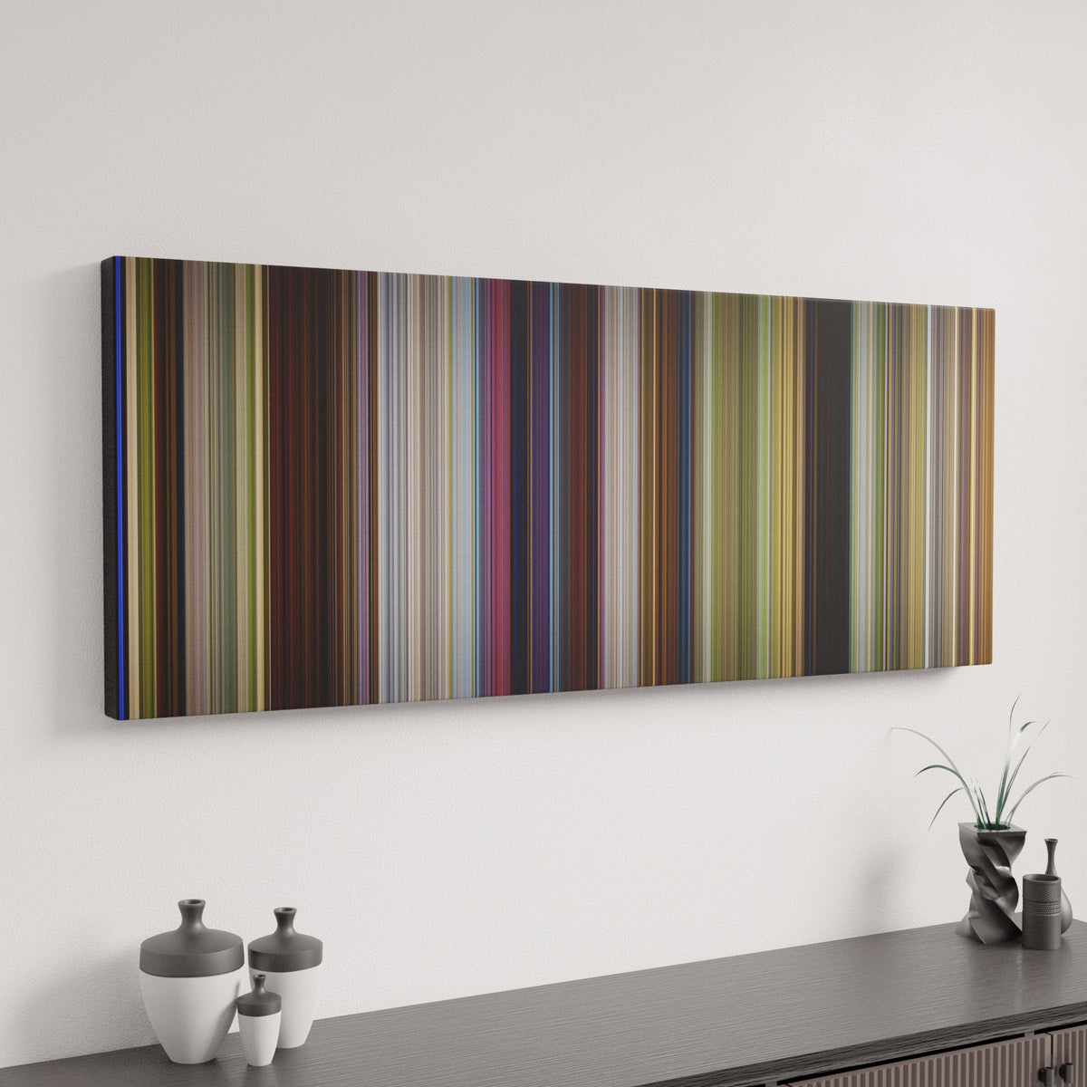 Shrek canvas art in modern interior - movie color palette