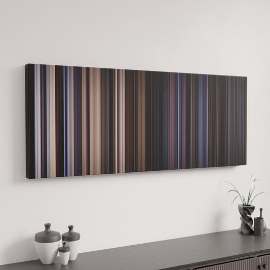 Minimal interior design with Star Wars Frome on the wall