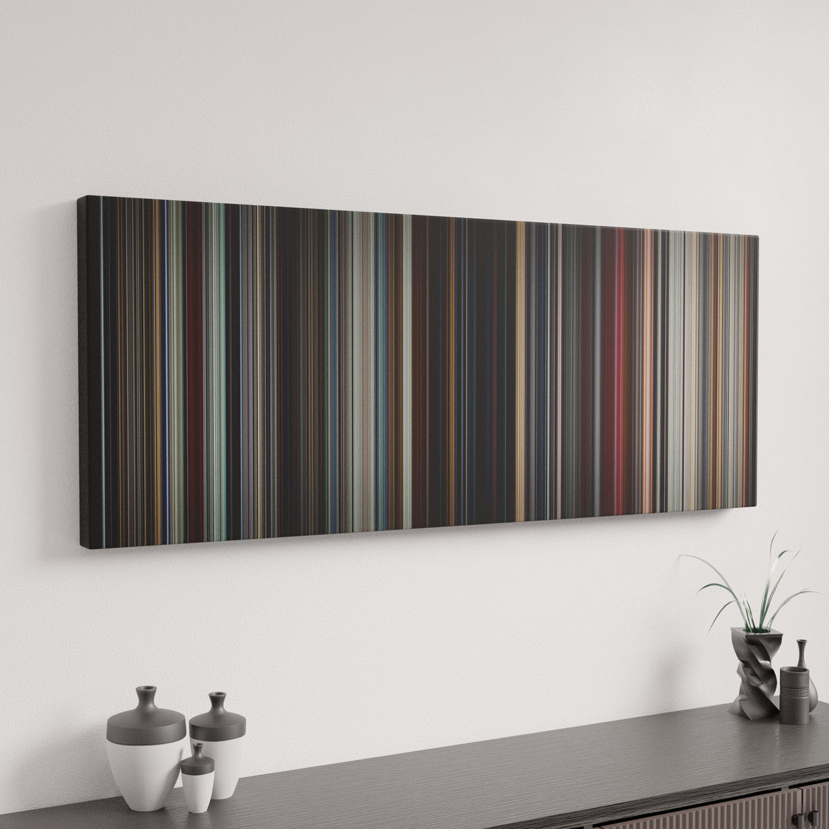 Star Wars: Episode VIII - The Last Jedi canvas art in modern interior - movie color palette