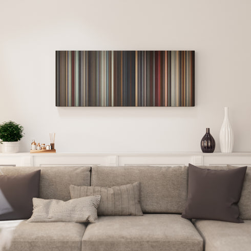 Living room interior with Star Wars: Episode VIII - The Last Jedi Frome on the wall