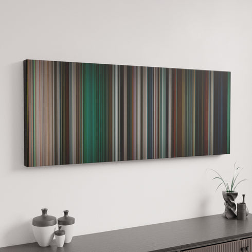 The Fast and the Furious Tokyo Drift canvas art in modern interior - movie color palette