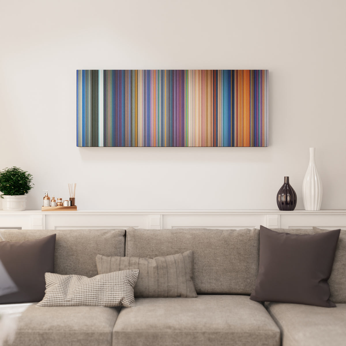 The Little Mermaid canvas print in living room - film wall decor