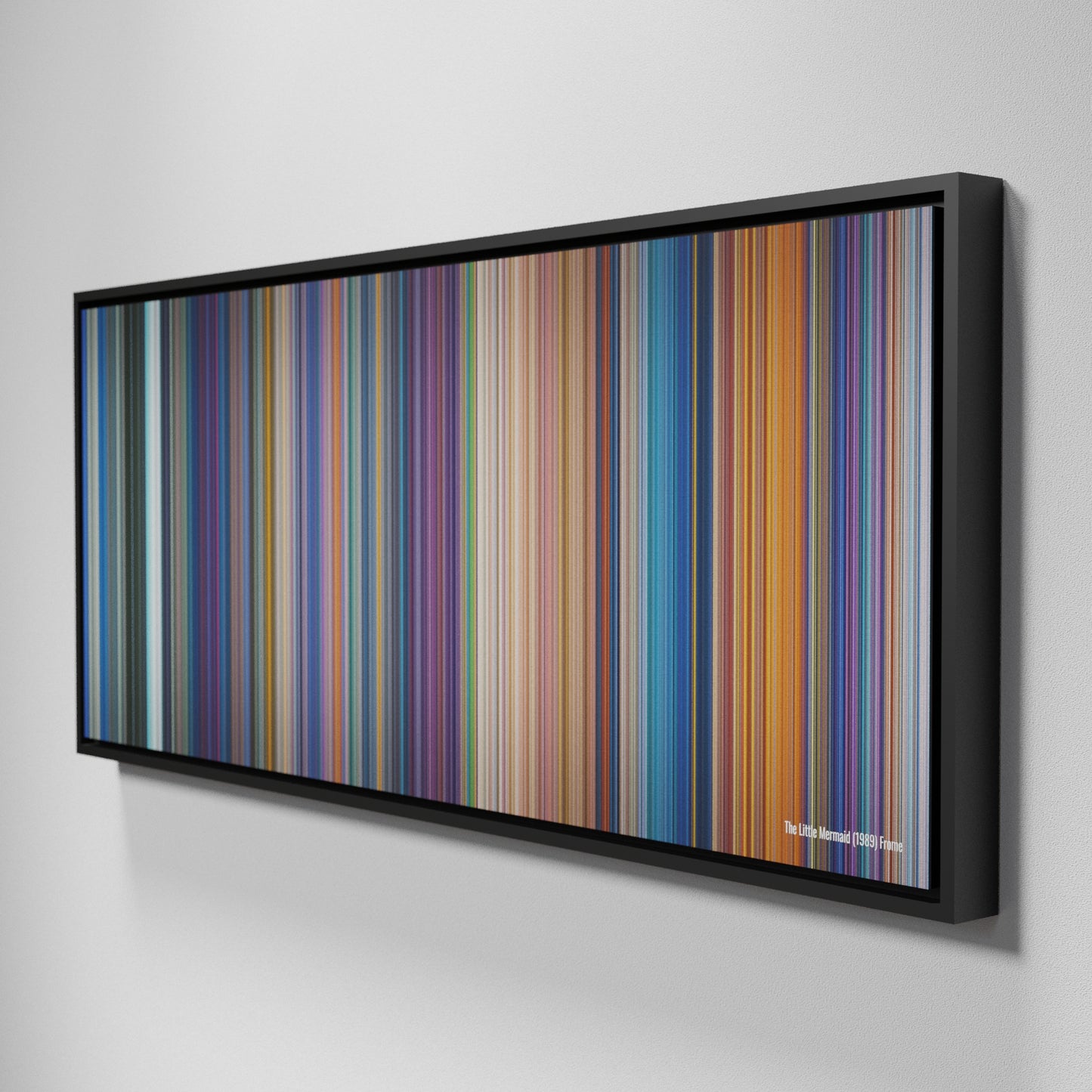 Side view of Framed Buff's of The Little Mermaid Frome on the wall