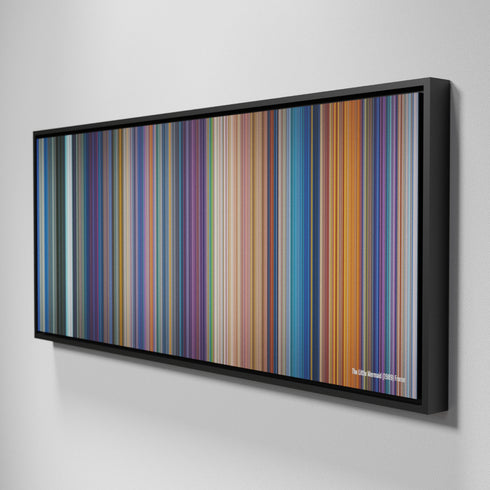 Side view of Framed Buff's of The Little Mermaid Frome on the wall