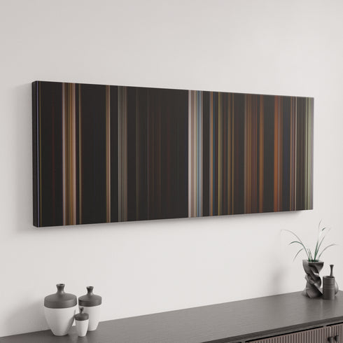 Minimal interior design with The Count of Monte Cristo Frome on the wall