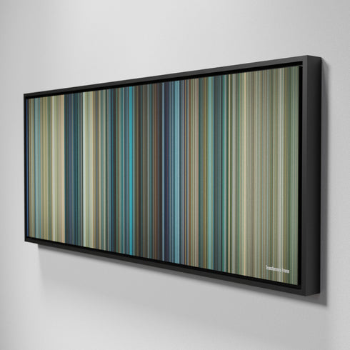 Side view of Framed Buff's of Transformers Frome on the wall