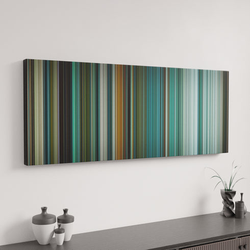 Teenage Mutant Ninja Turtles canvas art in modern interior - movie color palette