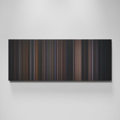 Batman movie canvas wall art - color palette print