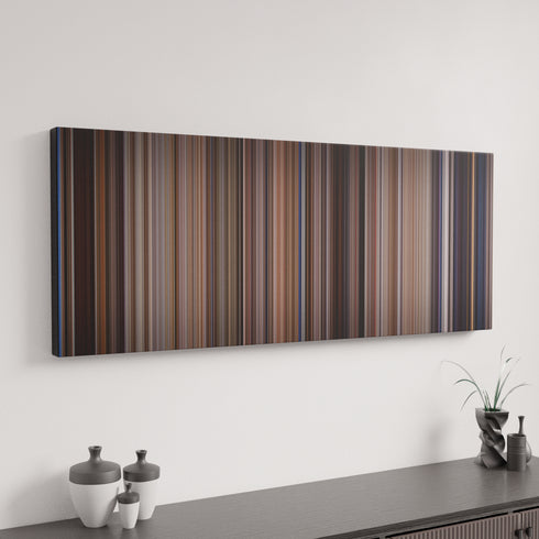 Ghostbusters canvas art in modern interior - movie color palette