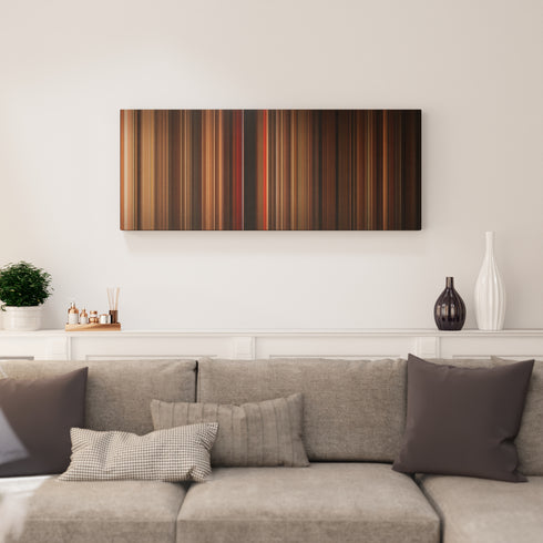 Gone with the Wind canvas print in living room - film wall decor