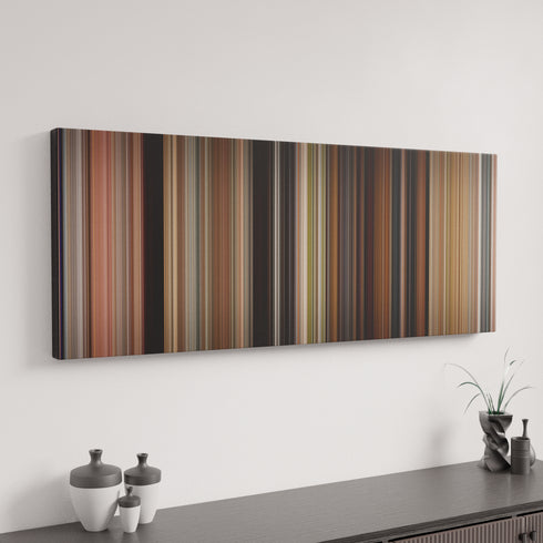 Knight and Day canvas art in modern interior - movie color palette