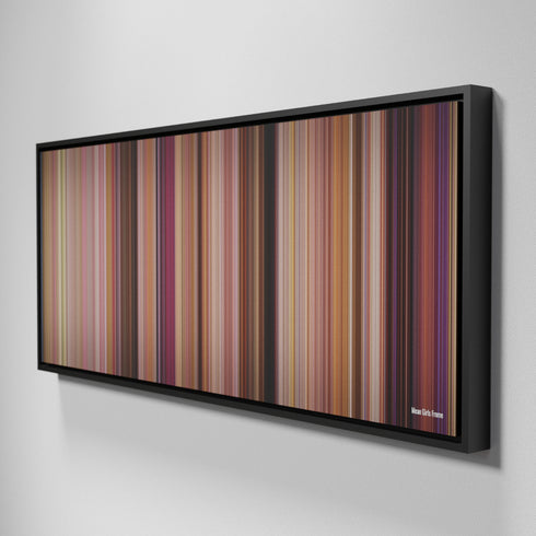 Side view of Framed Buff's of Mean Girls Frome on the wall