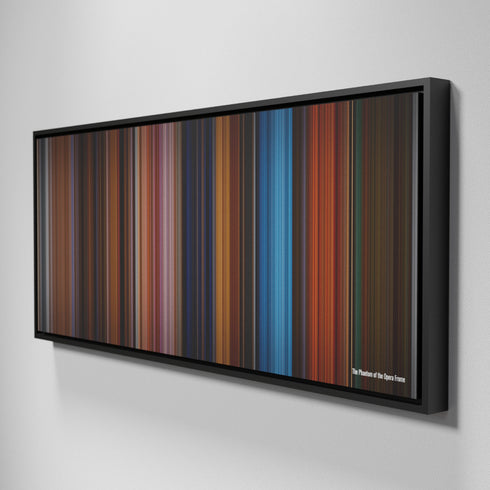 Side view of Framed Buff's of The Phantom of the Opera Frome on the wall