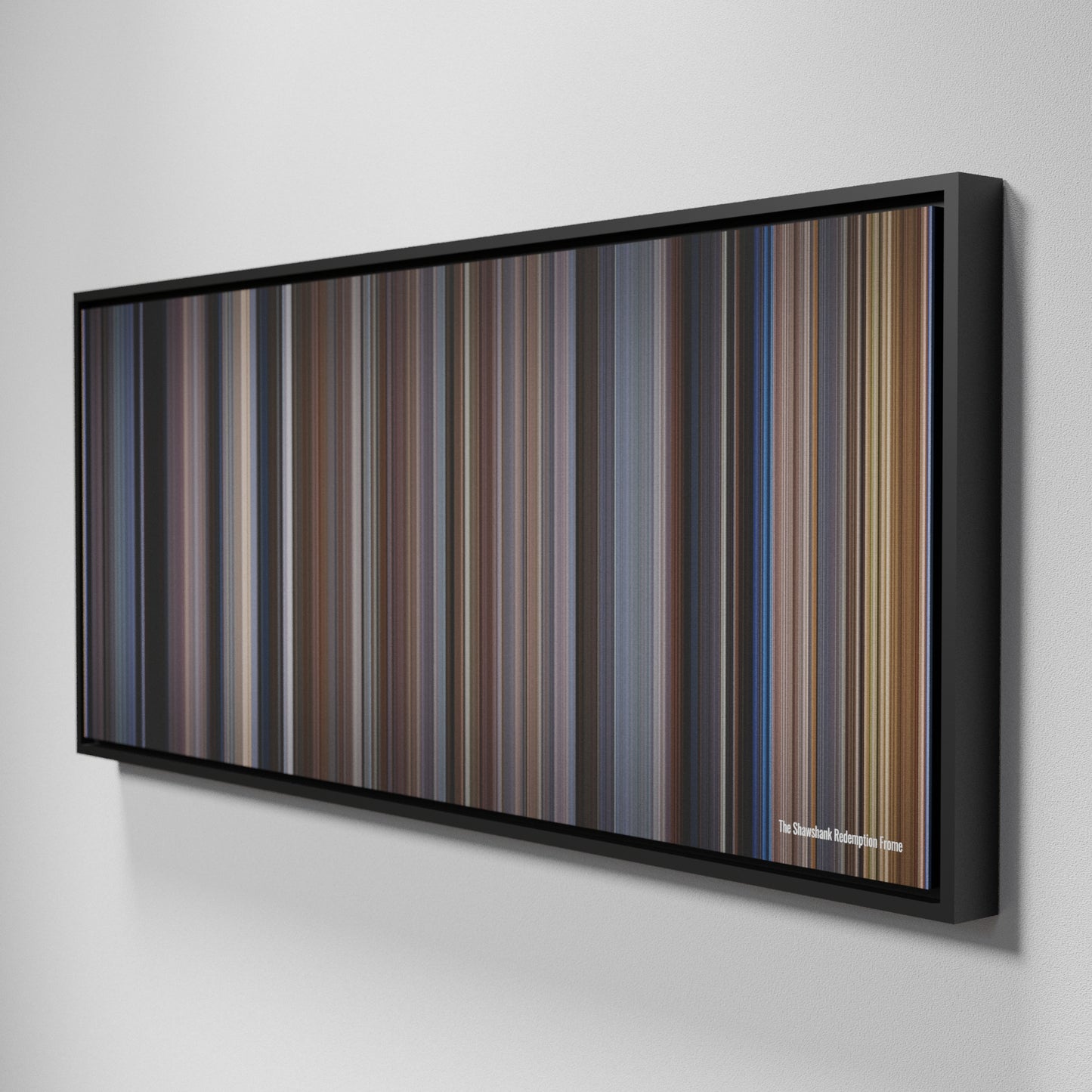 Side view of Framed Buff's of The Shawshank Redemption Frome on the wall