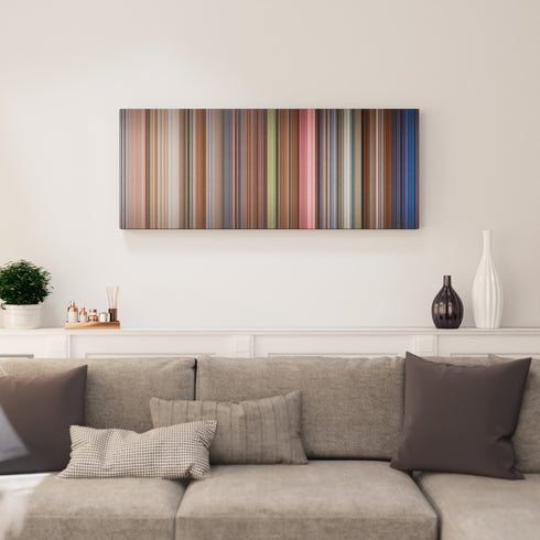 Living room interior with The Shining Frome on the wall