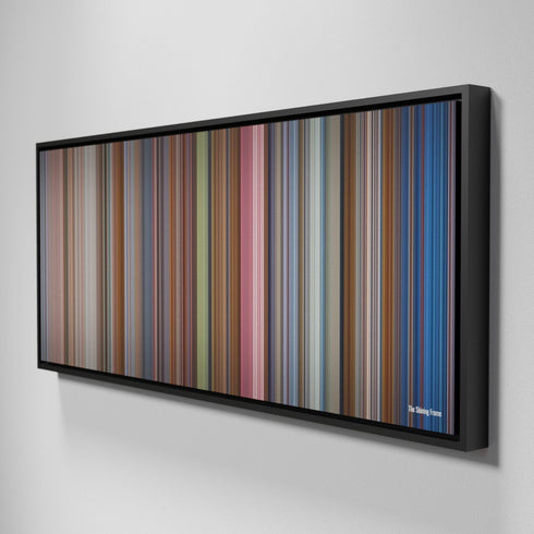 Side view of Framed Buff's of The Shining Frome on the wall