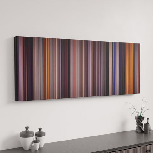 Backdraft canvas art in modern interior - movie color palette