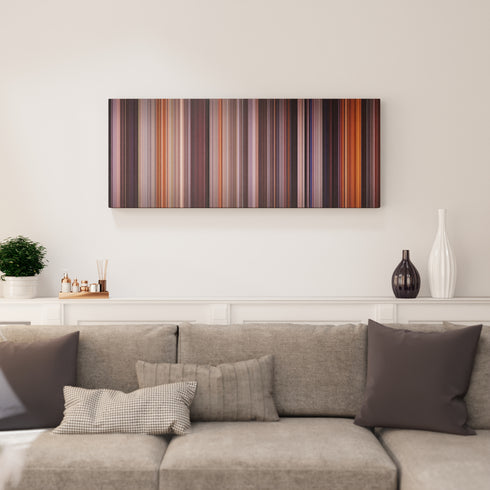 Backdraft canvas print in living room - film wall decor