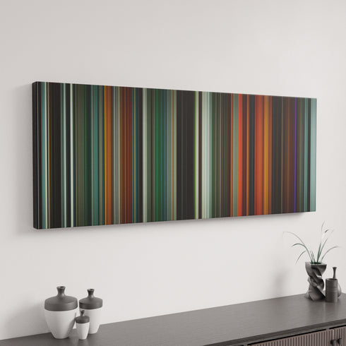 Blade Runner 2049 canvas art in modern interior - movie color palette