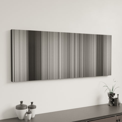 City Lights canvas art in modern interior - movie color palette