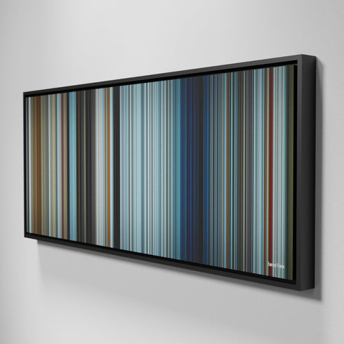 Side view of Framed Buff's of Everest Frome on the wall